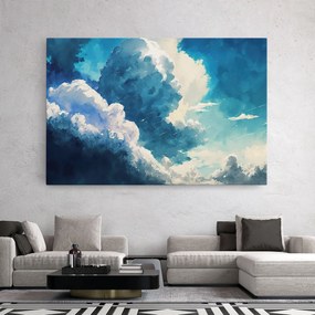 Tablou Canvas, 20x30cm, Dormitor si Living, Peisaje, Nori, White Blue Clouds Art