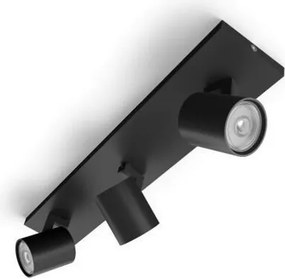 Philips - Spot LED RGBW dimerizabil RUNNER 3xGU10/6,5W/230V negru
