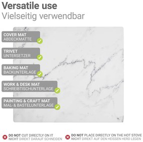 Protecție de aragaz din PVC 60x52 cm Marble – Wenko