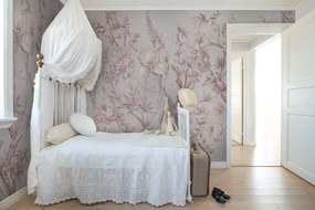 Tapet Silk Floral, Dusty Pink, Rebel Walls