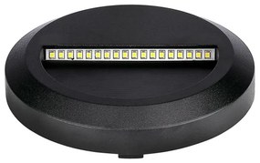 Corp de iluminat LED de exterior pentru scări LED/2W/230V IP65 3000K negru