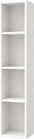 Dulap coloana mare suspendat KolpaSan Storia cu rafturi 28x150 cm finisaj alb