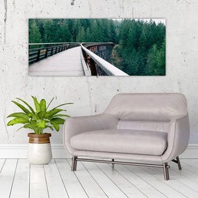 Tablou - Pod spre vârfurile copacilor (120x50 cm)