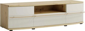 Comoda TV CANDY1 C4, stejar artisan/casmir, PAL, 175x43x45 cm
