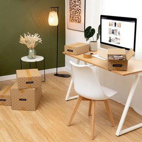 Set de 2 cutii de depozitare bej Compactor Teddy, 42 x 30 cm