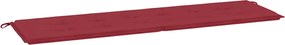 vidaXL Pernă de bancă de grădină, roșu, 180x50x3 cm, textil oxford