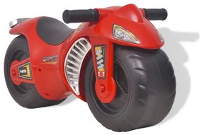 vidaXL Motocicletă fără pedale din plastic pentru copii, roșu