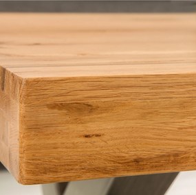 Masuta design industrial Thor 110cm, stejar salbatic A-38808 VC