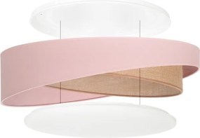 BRILAGI - LED dimabil VELVET TWIST LED/36W/230V CCT Ø 65 cm WT roz./bej. + telecomandă