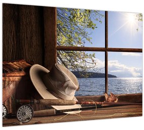 Tablou - Echipament de pescuit (70x50 cm)