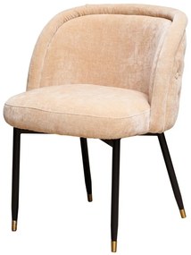 Scaun dining bej din textil Tramell