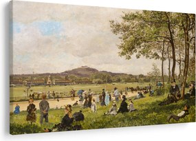 Tablou - French 19th Century, Race Course at Longchamps, reproducere (90x60 cm)