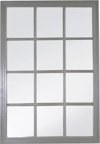 Oglinda de perete gri, din lemn de pin, cu aspect clasic, Oslo