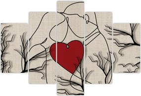 Tablou - Pereche îndrăgostită (150x105 cm)