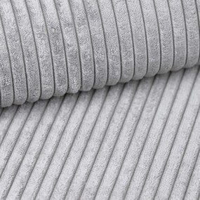 Canapea de colț extensibila SORELA CORD, gri deschis, reversibila + 2 perne gratuite