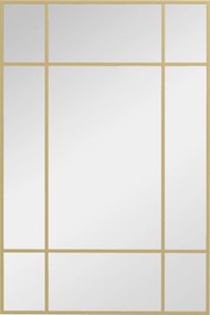 Homcom Oglinda Perete – Dreptunghiulara cu Cadru Metalic Stil Fereastra | Aosom Romania