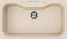 Chiuvetă de bucătărie Smeg LSEG860AV2, 86 cm, material rezistent la zgârieturi, ușor de curățat, bej