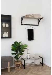 Lanternă decorativă Lucena, metal/glass, negru