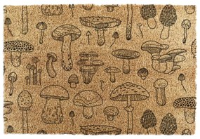 Covoraș de intrare din fibre de nucă de cocos 40x60 cm Mushrooms – Artsy Doormats