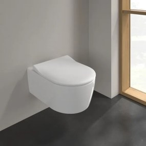 Villeroy & Boch 5656RSR1 - Vas WC suspendat AVENTO cu capac SoftClose, ceramică/alb