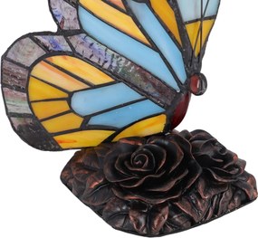 Lampa de masa Tiffany Butterfly h 23 cm