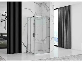 Cabina de dus patrata Rea Punto cu usi glisante 90x90 crom