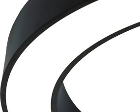 Plafonieră LED 80W/230V, 3000/4000/6500K, Ø 80 cm, negru