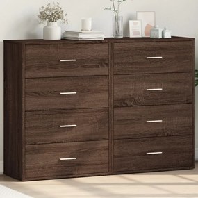 vidaXL Dulapuri, 2 buc., stejar maro, 60x31x84 cm, lemn prelucrat