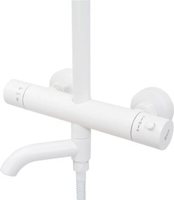 Set de dus cu termostat Lungo White Matt