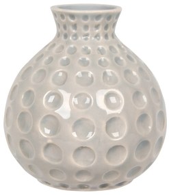 Vaza decorativa gri din ceramica.