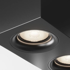 Corp aplicat cu 2 spoturi design tehnic Slim negru