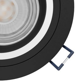 Corp de iluminat LED RGBW încastrat dimabil Eglo 900764 CAROSSO-Z 4,7W/230V negru