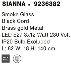 Lustra cu 3 pendule design modern SIANNA