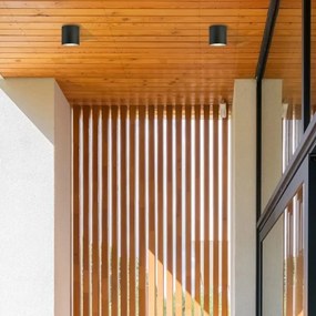 Spot aplicat iluminat exterior IP65 Trafalgar, negru