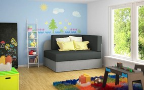 OFERTA Canapea extensibila mica ROSA, gri inchis/gri deschis calitatea II