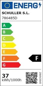 Lustra LED aplicata design ultra-modern, dimabila cu telecomanda, 47cm Colette crom