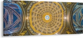 Tablou cu tavanul bisericii Siena (120x50 cm)