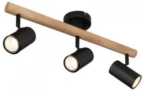 Plafoniera rustica/spot 3 becuri GU10 Herti 57913-3 Globo
