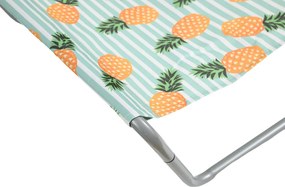 Set de 2 sezlonguri de plaja pliabile SAND PINEAPPLE, colorate