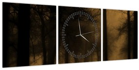Tablou - Pădurea întunecată (cu ceas) (90x30 cm)