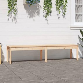 vidaXL Bancă de grădină 2 locuri, 203,5x44x45 cm, lemn masiv de pin