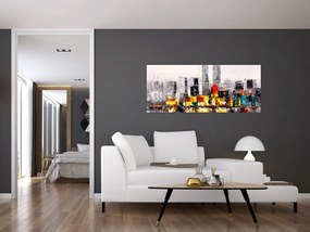 Tablou -Pictura orașului (120x50 cm)
