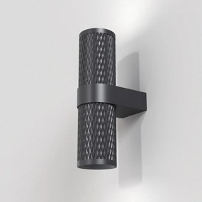 Aplica perete moderna neagra cu 2 becuri Maytoni Focus Design