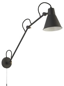 Aplica de perete cu brat articulat Swing gri