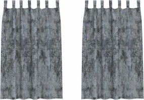 vidaXL Cortine din catifea 2 pcs Gri argintie 175 x 140 cm Catifea