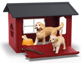Schleich 42722 Căsuță pentru câine cu GoldenRetriever