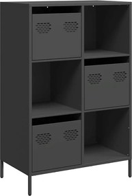 vidaXL Dulap înalt, negru, 68x39x103,5 cm, oțel