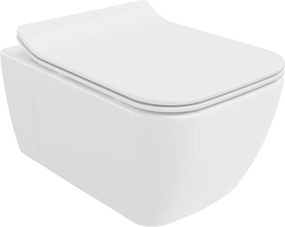 Mexen Margo vas wc Rimless cu capac soft-close slim, duroplast, alb lucios - 30420800