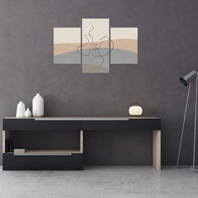 Tablou - Sărut de linie de artă (90x60 cm)