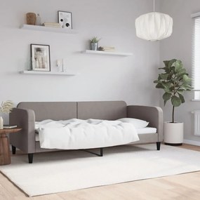 vidaXL Pat de zi, gri taupe, 80x200 cm, material textil